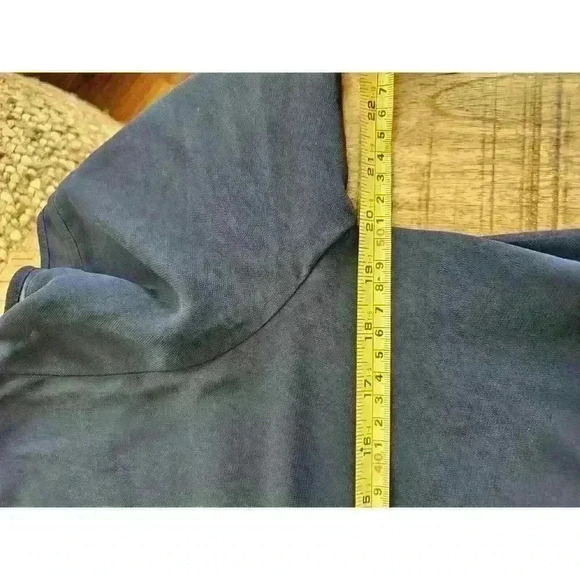 Lulu's Peek a Boo Shoulder Shift Dress Naby Blue M Womens Chiffon - Picture 6 of 6